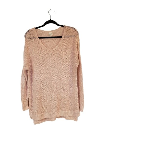 Full Tilt Sweaters - Full Tilt knit tunic sweater size XL ballerina pink essentials
